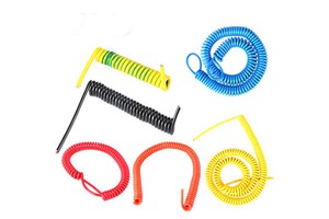 Low Voltage Flexible Retractable Spiral Spring Coiled Cable Coiled Cable Spring Power Cable