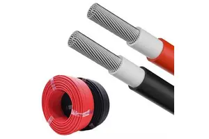 Red Solar Cable (2.5/4/6/10mm) for Solar Power Systems Cable Factory Product