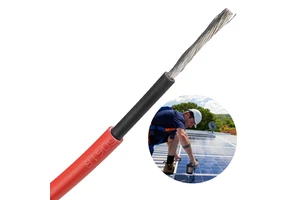 Solar Cable 1500V 1000V DC AC Single Core Solar Cable 4mm2 6mm2 Tinned Copper Cable For Solar Panels