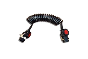 ABS Truck Trailer Heavy Duty Wrap Electrical Flexible Copper Cable Wires Cable Trailer Coiled Spiral Power Cable