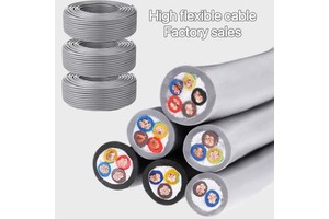 Factory TRVV High Flexible 2 3 4 5 10 40 Core Stranded Pure Copper Robot Tank Crane Cable for Automobiles Elevators CNC PVC