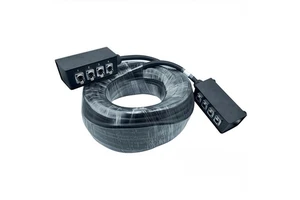 Professinal Audio 4 Channel 20 Meter Cat6 Ethercon Snake Oft Cable Audio Stage Box
