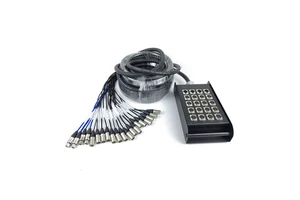 30m 20-Channel XLR Snake Cable with Metal Panel for Stage Audio System