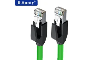 Factory Direct CAT6 SFTP Industrial Ethernet Cable, Pure Copper Gigabit High Flexible for Profinet EtherCAT Automation Wiring
