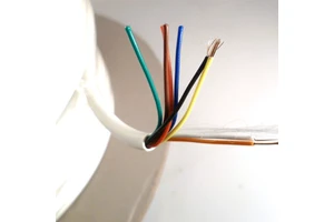 Alarm Security Cable 6 Core CCA Reel White 100m Unshielded 22AWG Signal/Audio/Control