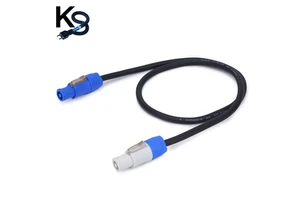 Professional Stage Light Audio Powercon Male Female Connector Solid PVC Auto 16awg 3*2.5mm 3pin Core Power Extension Cable