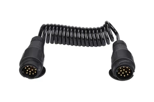 OEM 13 to 13-Pin Trailer Cable Tow Bar 13 Pin Trailer Plug Wiring Spring Cable Connector Adapter for Caravan