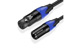 Hot Selling Professional XLR Male to Female Microphone Cables 3 Pin Suitable for Speaker Systems, Radio Station, Stage Lighting