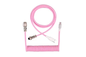 High Quality Customize Coiled Cable 1.5m Long Aviator Connector Spiral Paracord Type C USB Mechanical Keyboard Cable