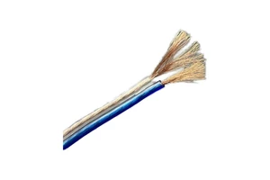 XiNiuTou Copper Clad Aluminum 5mm Blue Wrapped PVC Coil Audio Cable 1 Meter High Fax High Temperature Stage Speaker Bass Special