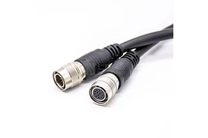 Push Pull 12Pin Connector Cable Male to Female HR10A-10P-12S 12 Pin I/O Power Electric Cable