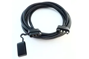 4 Way Trailer Extension Cable 4 Pin Male to Female Wiring Harness Adapter with Overmolded Waterproof Connectors Thick 16AWG