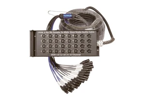 Multichannel Xlr Y Splitter Cable 3 Pin Xlr Female to Male De Power Dmx Snake Audio Cable 4 8 12 16 24 32 48 Channel