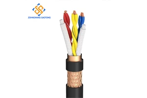 TRVVSP Stranded Oxygen-free Copper Drag Chain Shielded Flexible Cable High Flex for CNC Robot Automation [Cycles] Foil/Braid