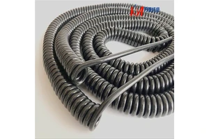Customized Electric Flexible 4 Core Copper PVC High Elasticity Coiled Cable Power Spring Wire for Electronic Instrumentation