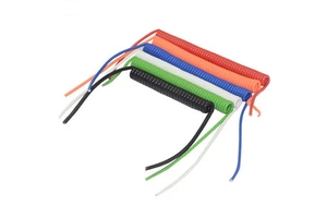 Custom Flexible Coiled Spiral Cable Curly Wire Harness PVC Spring Wire for Automotive Electronics and Industrial Equipment