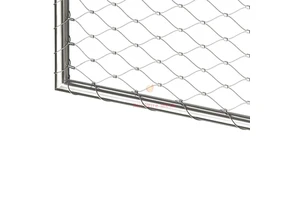 Stainless Steel Flexible Mesh Wire Rope Net Weatherproof Barrier for Outdoor Facility and Balcony Safety Fence Mesh