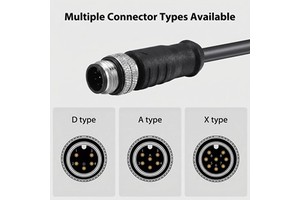 M12 a Code 8 Pin to RJ45 Ethernet Cable Industrial Network Cable for Factory Automation