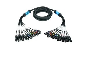 XLR Copper Conductor 12-Core Multi-Channel Audio Cable for Stage Lighting and Mixing Console