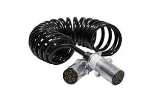 Wholesale Trailer 7 Core 5 Way Cable Male Rv Trailer Cable 6 Core Abs Eavy Duty Vehicles Trailer Connector Truck Spiral Cable