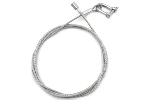 3.0mm Stainless Steel Wire Trailer Towing Cable With Galvanized D Shackles