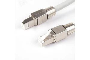 Hot selling industrial network cable cat8 ri45 male to male network cable with all metal connector