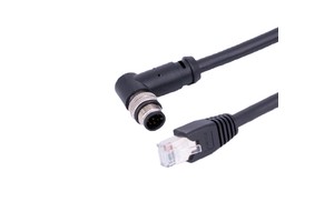 Industrial Ethernet Cable Right Angle M12 8PIN to RJ45 M12 Connector Cable with Wire Various Types Available