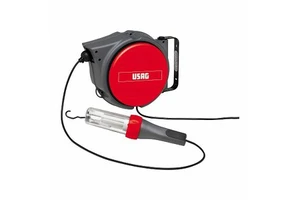 Usag Cable Reel 15M With Light 230V IP65 Waterproof Outdoor Use