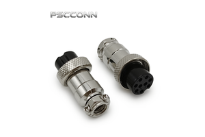 PSCCONN GX25 Series 2 3 4 5 6 7 8 9 10 12 Pin Cable Straight Plug Circular Threaded Aviation Connector For Industrial Automation
