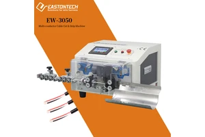 EW-3050 High-Efficiency Multicore Wire Cut & Strip Machine 1-6mm Wire OD Sheath Cable Stripper Cable Manufacturing Equipment