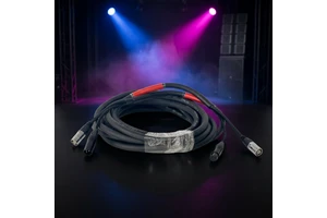 ABCCABLS 5m 2-in-1 XLR & CAT6 Combo Cable, Shielded Audio & Ethernet Hybrid Cable for Stage Lighting & Recording