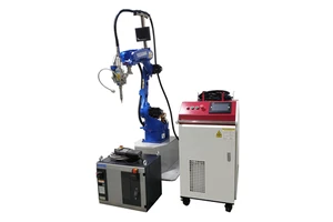 New 6 Axis Articulated Car Manufacturing Robotic Welding Laser Tig Robot Industrial Yaskawa Servo Motor Max Laser Industrial PLC