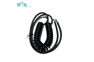 3 Cores Spring Spiral Cable SVTO 18AWG PVC Insulation Retractable Coiled Cable For Industrial & Automotive