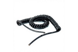 Industrial Spiral Cable Custom Length 6 Cores Oxygen-free Copper PUR Jacket Flexible Power Cord for Electronics & Motors