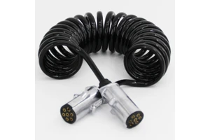 7 Core Cable Trailer Electrical Spiral Cable for Rearview Camera Spring Power Wire Trailer Truck Car Cables