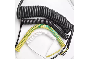 Multiple Cores OEM Spiral Cable PUR Jacket Spiral Spring Wire Coiled Cable