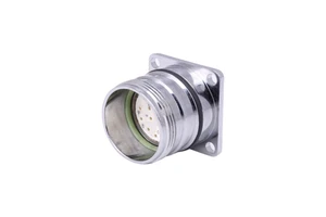 Factory M23 Straight Panel Mount Signal Connector Servo Motor Receptacle