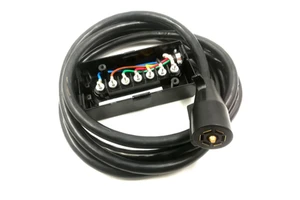 Heavy Duty 7 Core Plug Cable Trailer Cord with 7 Gang Junction Box - 8 Feet Weatherproof