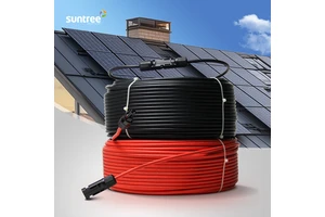 Suntree 1.5/2/4/6/10mm2 Dc Pv Conductor Solar Battery Cable Wire With Tuv Ce Pv Wire for Solar Panel