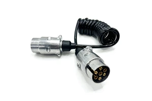Custom Length 4 7 13 Pin Spring Coiled Trailer Cable for EU US AU Caravan Truck