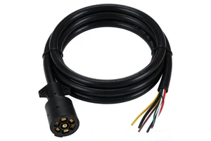 New 7-Way RV Blade Molded Trailer Wire Connector Heavy Duty Trailer Cable AWG SAE Standard Customizable Length