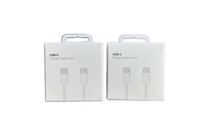 New Braided Type-C Cable for IPhone15 1M 2M USB-C Charger Data Cables Nylon Jacket Compatible iPad Printer Camera IOS Devices