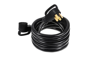 15 Ft RV Cord 50 Amp Waterproof Charger Power Cable 4 Prong 250V Heavy Duty NEMA 14-50 STW 6/3+8/1 Gauge AWG Travel Trailer