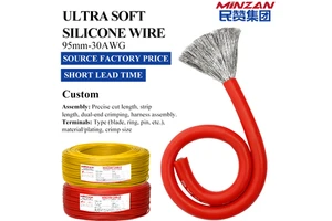 High Temperature Wire Cable Silicone Wire 10 Awg 8awg 6awg 4awg 2awg Cable Silicone Copper Wire for Car Battery Motor