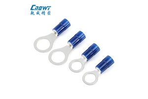 Nylon Insulated Ring Terminal Copper O-Type Circular Connector 14-16AWG Cable Lug