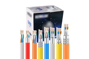 Outdoor UTP Cat5e Cable with Power Cable 2 Cores 0.75mm for CCTV Camera Siamese Use Communication Cables