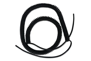 HJQ Pure Copper Core Retractable TPU Spiral Wire Car Audio & Video Cables Multi-Core National Standard
