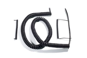 High-Flexibility Spring Spiral Coiled Power Cable TPU/PUR Extension Cord (2/3/4/5/6/8/12 Core) 300V Industrial/Medical Equipment
