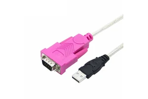1.5M USB 2.0 to RS232 Serial Port Cable Fast Charging 3A Pure Copper Material PVC Jacket Braid Shielding for Camera Computer Use