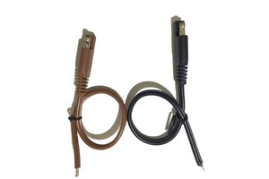 4.57 Europe 2-Pin SAE Trailer Connector Cable Assembly SPT-2-18 300V Copper Conductor PVC Insulation 500mm Length Black Made